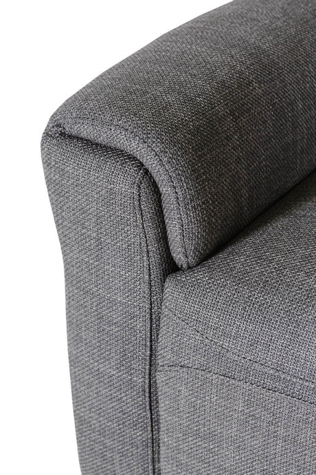 Charcoal Fabric Large Corner Group Electric Recliner Sofa