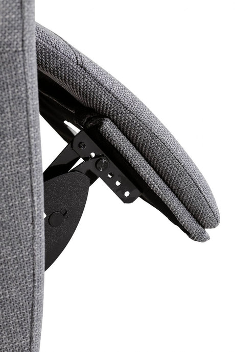 Charcoal Fabric Large Corner Group Electric Recliner Sofa