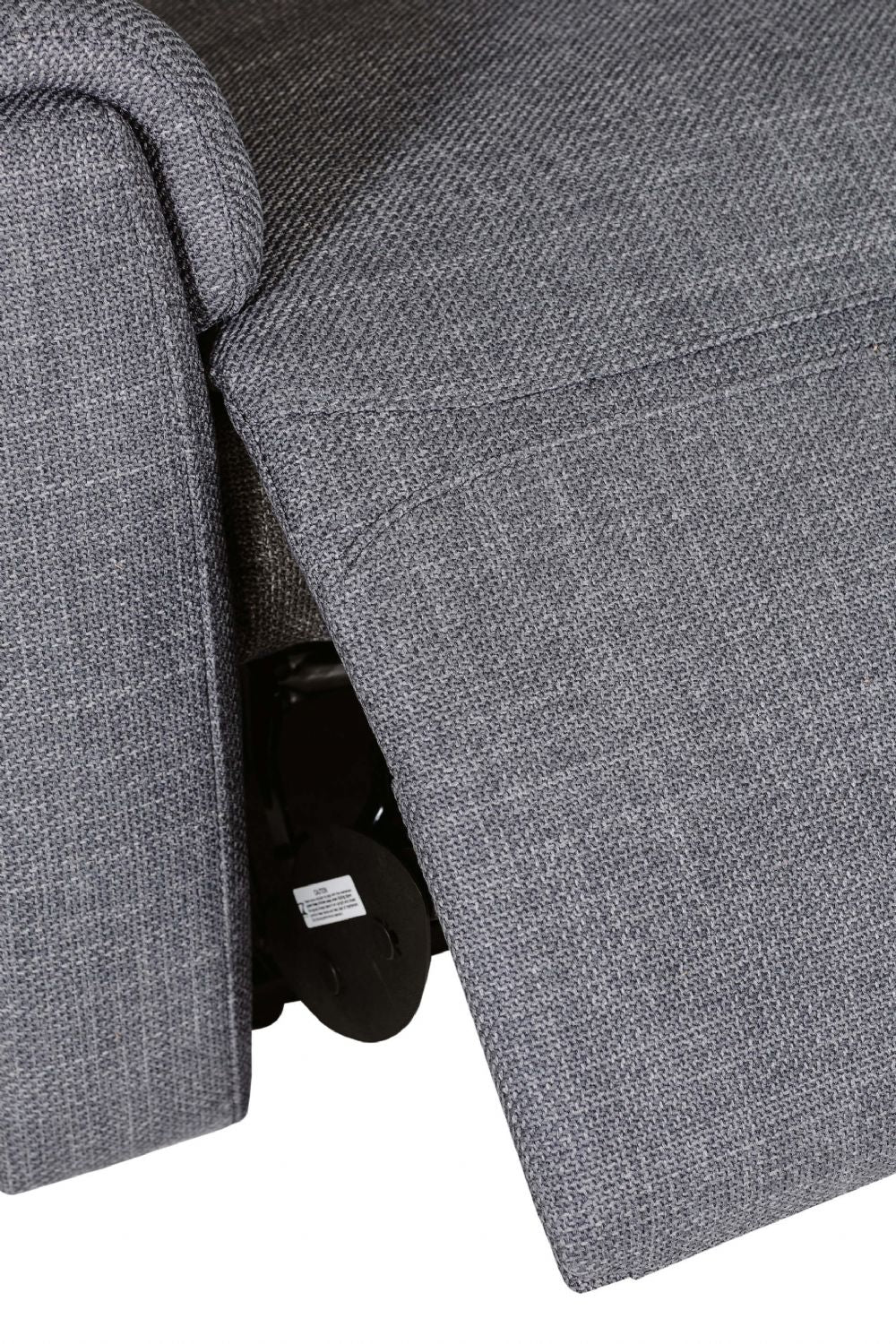 Charcoal Fabric Large Corner Group Electric Recliner Sofa