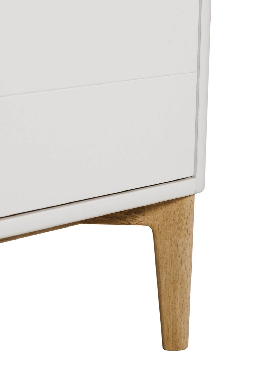 Taupe Oak Wide Chest of 7 Drawers