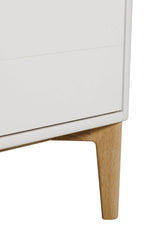 Taupe Oak Wide Chest of 7 Drawers