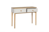 Oak 2 Taupe Drawer Dressing Table Desk