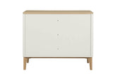 Taupe Wooden Small 2 Door 2 Drawer Sideboard