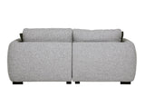 Grey Textured Fabric 4 Seater Standard Back Sofa