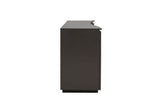 Charcoal Wooden Wide 3 Door Sideboard with LED
