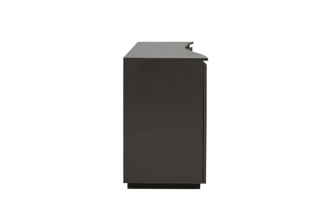 Charcoal Wooden Wide 3 Door Sideboard with LED