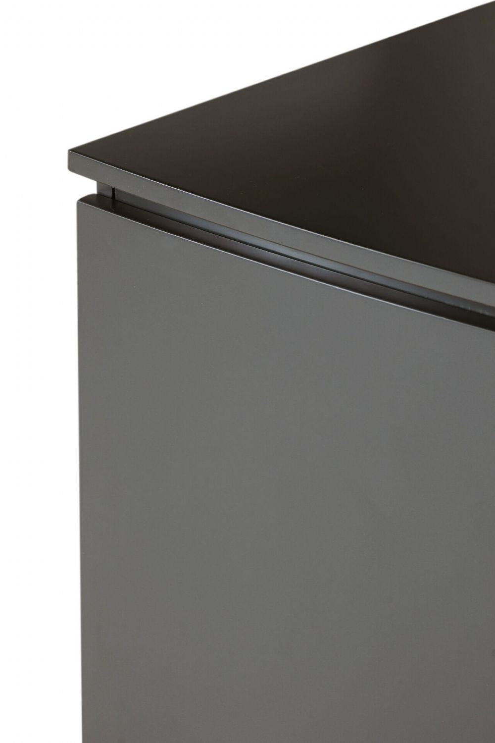 Charcoal Wooden Wide 3 Door Sideboard with LED