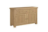 Natural Oak Large 2 Door 3 Drawer Sideboard