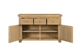 Natural Oak Large 2 Door 3 Drawer Sideboard