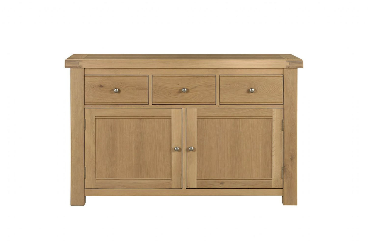 Natural Oak Large 2 Door 3 Drawer Sideboard