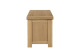 Natural Oak Large 2 Door TV Media Unit with Open Shelves