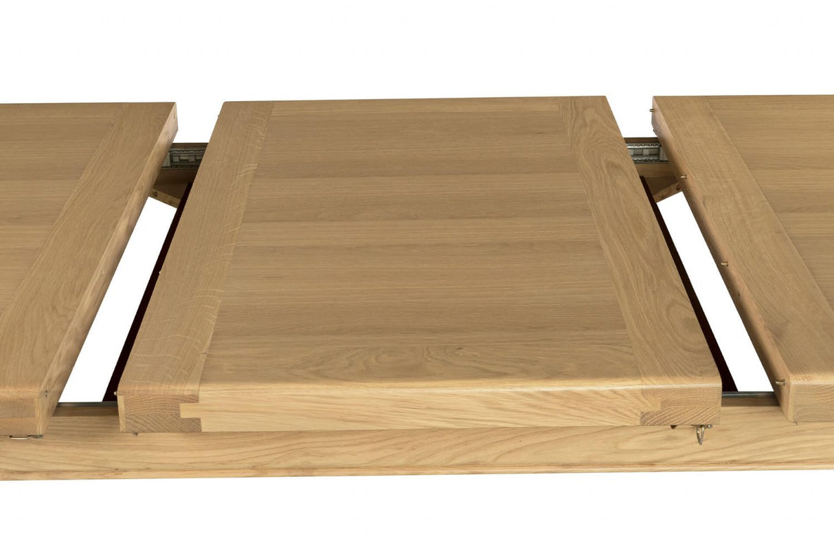 Oak Wooden Large Extending Dining Table 180 to 240cm
