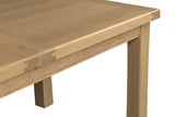 Natural Oak Large Extending Table Dining 140 to 180cm