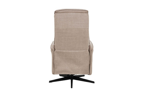 Mushroom Fabric Electric Power Reclining Accent Chair