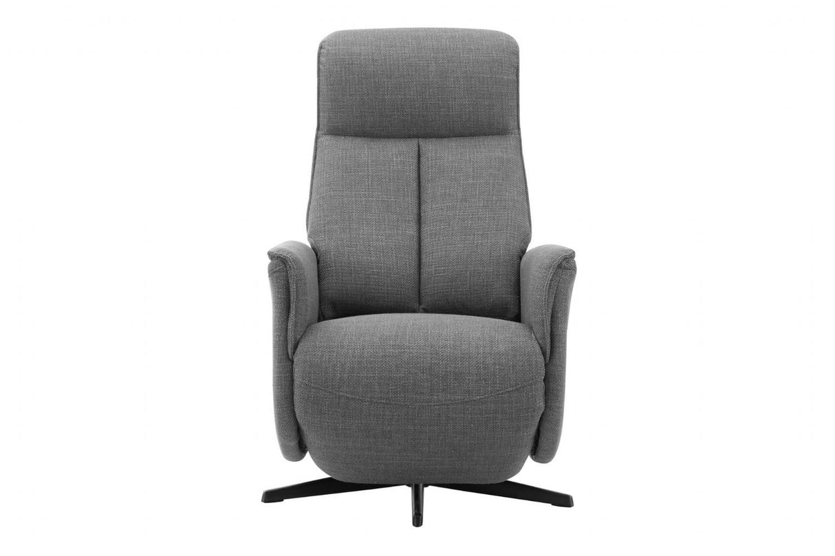 Charcoal Fabric Electric Power Reclining Accent Chair