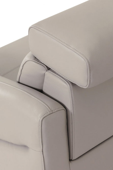 Stone Fabric Large Electric Corner Recliner Sofa LHF