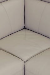 Stone Fabric Large Electric Corner Recliner Sofa RHF