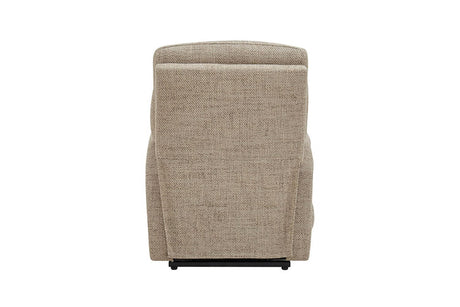 Oatmeal Fabric Electric Lift and Rise Armchair Recliner