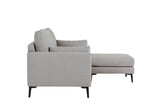Light Grey Fabric Large Modular Corner Sofa