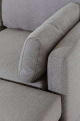 Light Grey Fabric Large Modular Corner Sofa