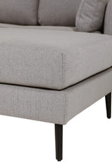 Light Grey Fabric Large Modular Corner Sofa
