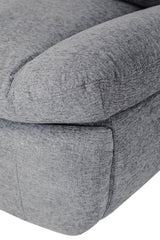 Grey Fabric Electric Reclining Swivel Glider Chair