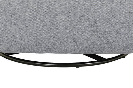 Grey Fabric Electric Reclining Swivel Glider Chair