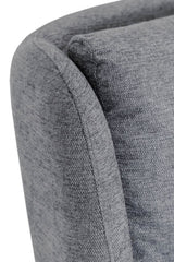 Grey Fabric Electric Reclining Swivel Glider Chair