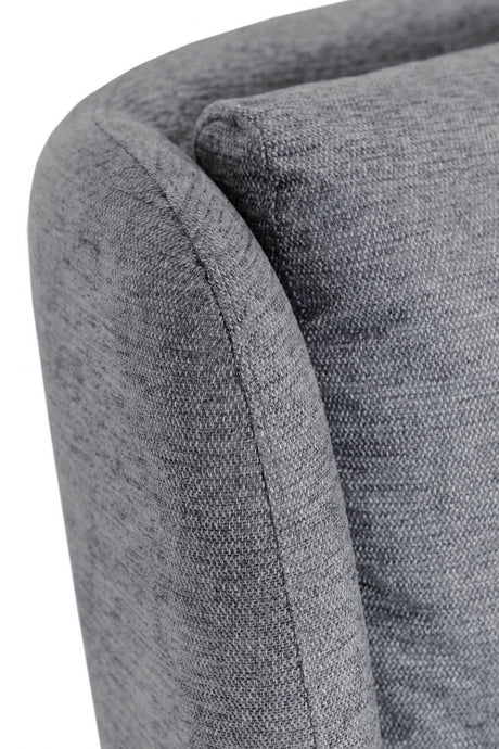 Grey Fabric Electric Reclining Swivel Glider Chair