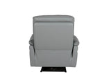 Steel Grey Leather 1 Seater Electric Recliner Armchair