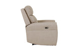 Mushroom Fabric Electric Power Recliner Chair