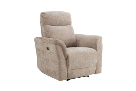 Mocha Woven Fabric Electric Power Recliner Chair
