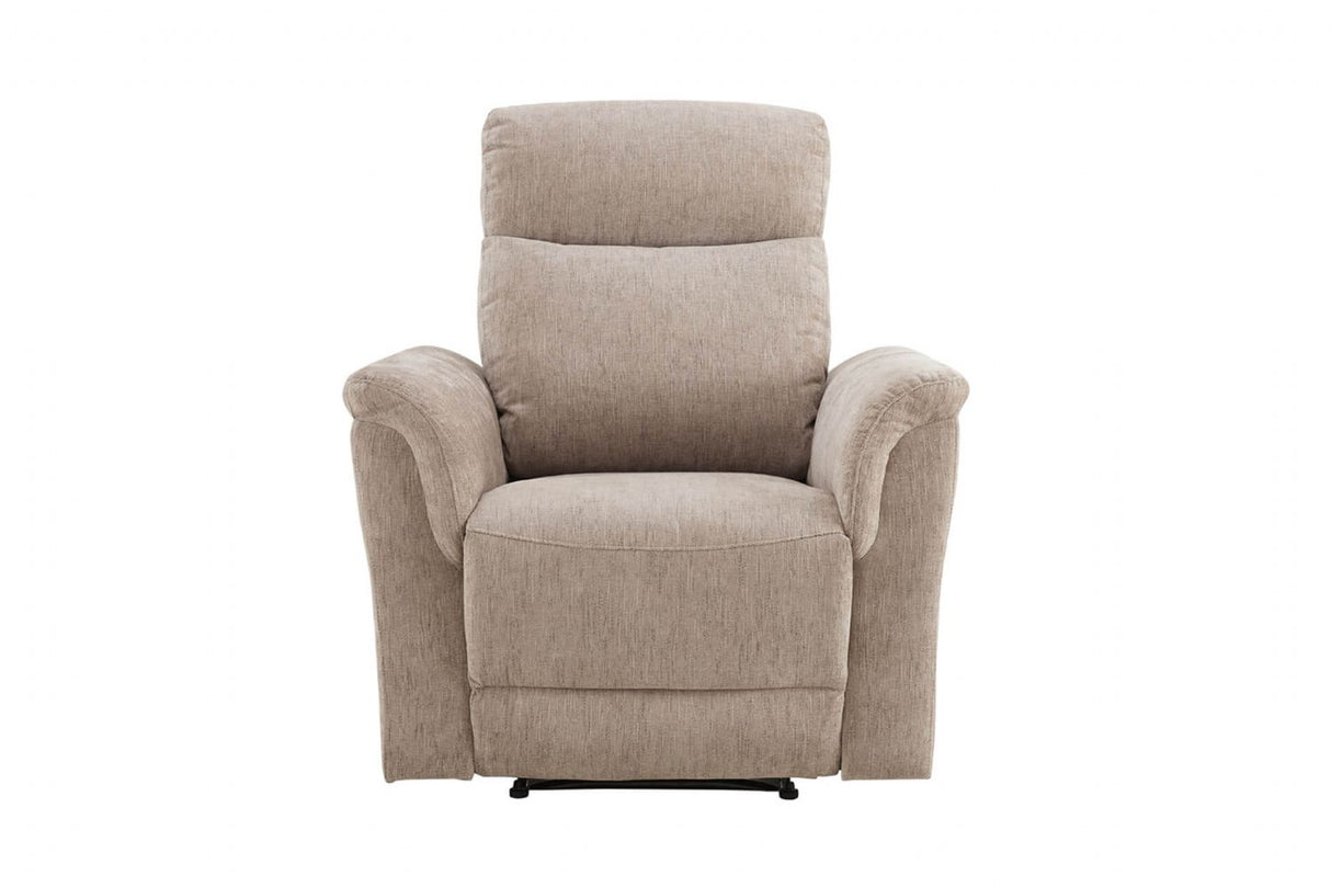 Mocha Woven Fabric Electric Power Recliner Chair
