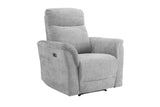 Grey Woven Fabric Electric Power Recliner Chair