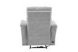 Grey Woven Fabric Electric Power Recliner Chair