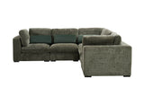 Humphrey Corner Arm Sectional Green