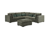 Humphrey Corner Arm Sectional Green