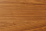 Brown Walnut Retro Dining Chair with Solid Seat