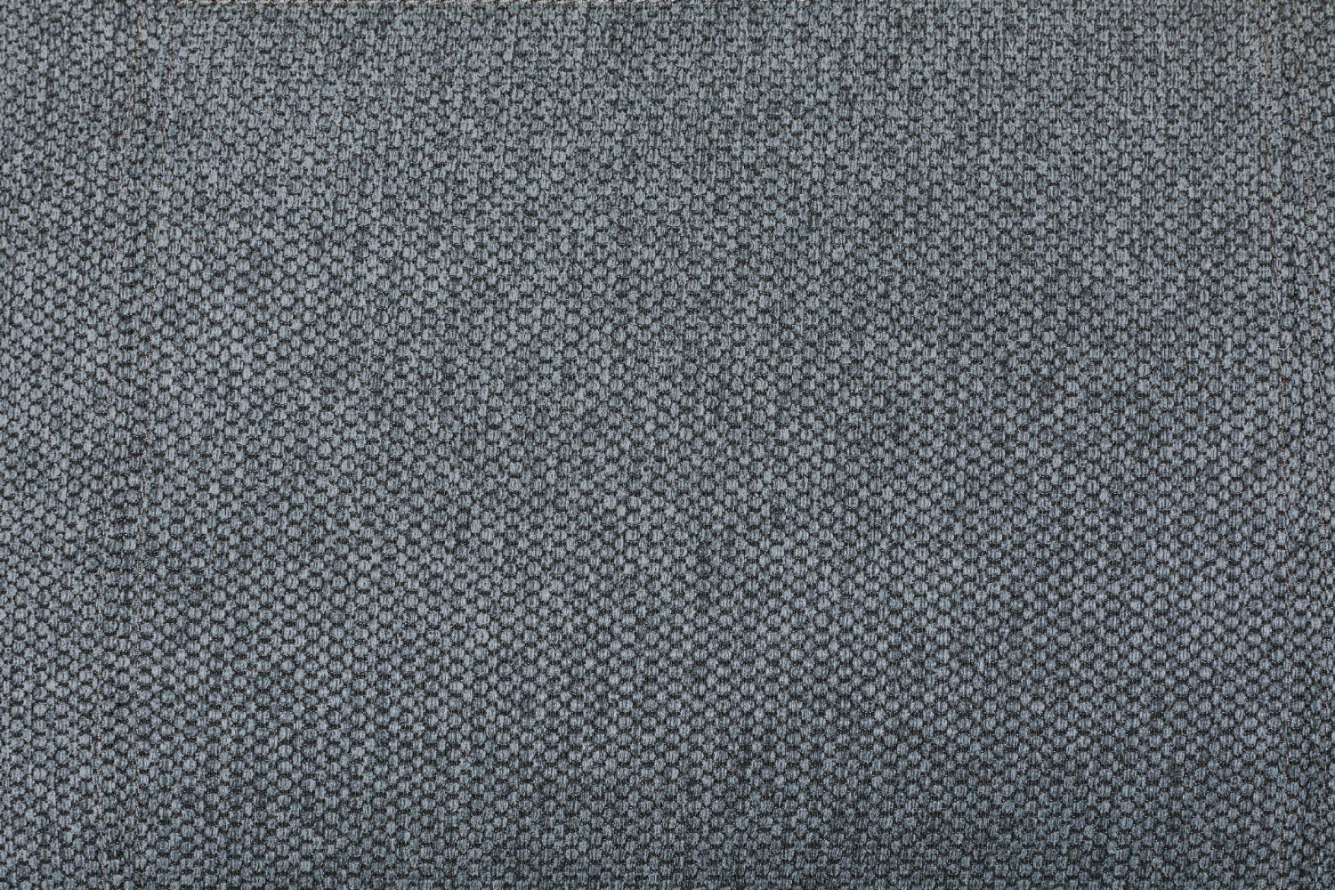 Blue Fabric 3 Seater Standard Back Sofa Cushioned Headrest