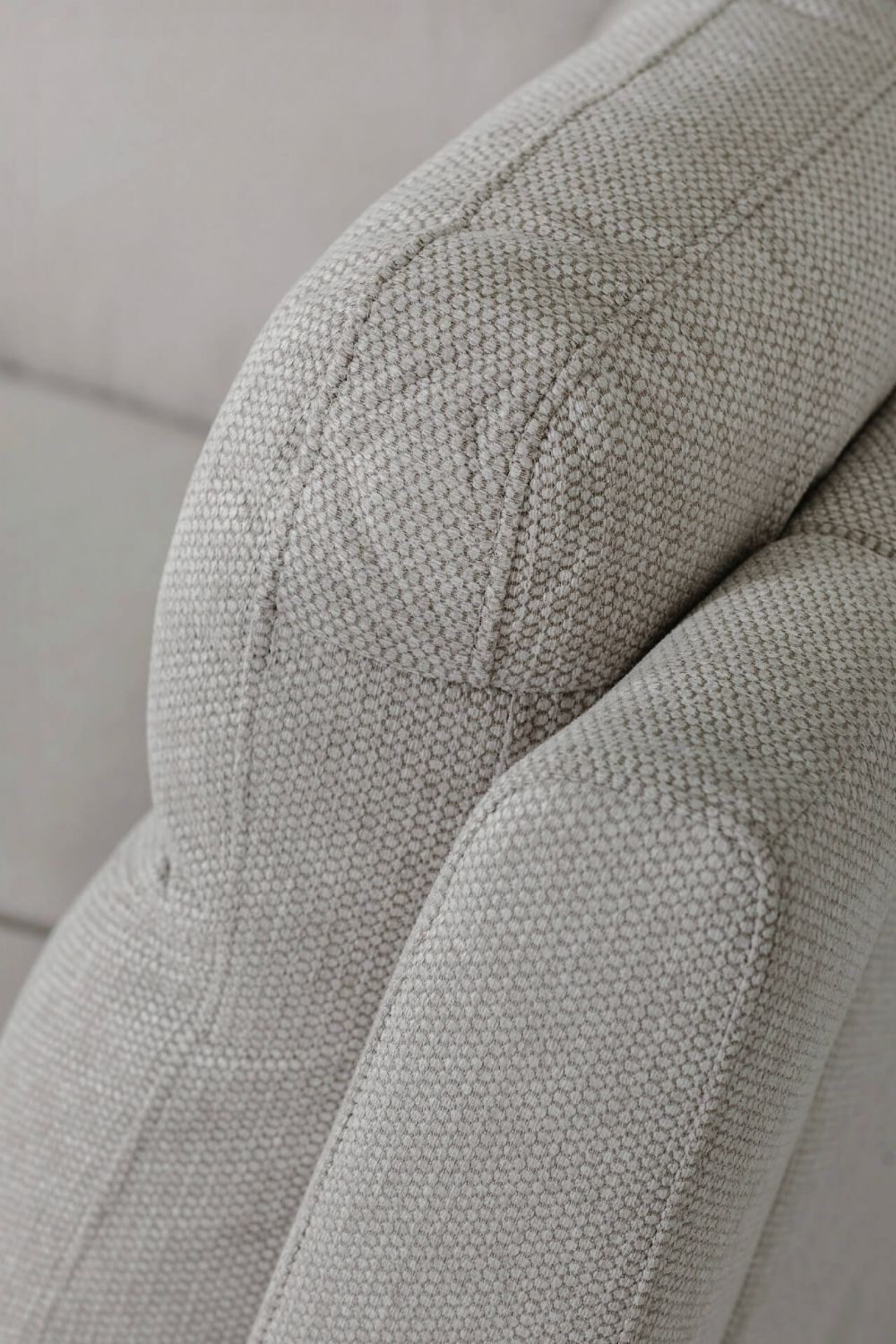 Grey Textured Fabric Electric Recliner Corner Group Sofa