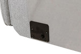 Bowie Armless Sectional Grey