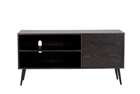 Black Wooden Large TV Media Entertainment Unit