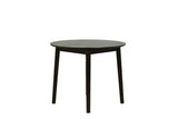Black Wooden Small Round Dining Table 90cm