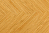 Natural Oak Dining Table Black Metal Cross Legs 140cm