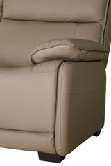 Latte Leather 2 Seater Standard Back Sofa