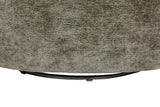 Green Textured Fabric Swivel Accent Chair