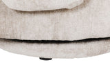 Mink Chenille Fabric Swivel Accent Chair