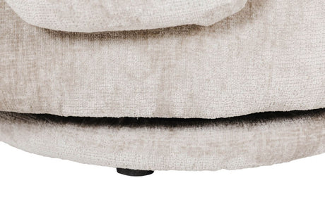 Mink Chenille Fabric Swivel Accent Chair