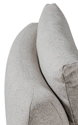 Natural Fabric Large Curved Wedge Seat