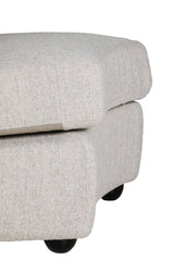 Natural Fabric Large Curved Wedge Seat